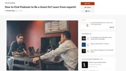 How to Find Podcasts to Be a Guest On